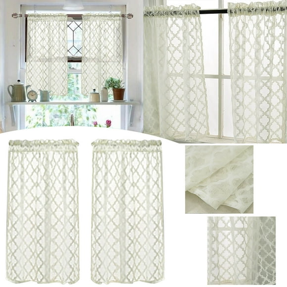 Bovemsi Clearance Curtains Window Screens Short Curtains Rod Curtains Kitchen Coffee Curtains Bedroom Curtains 24 X 35 Inch 2 Panels