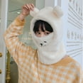 thumbnail image 5 of Toimothcn Winter Warm Windproof Hat Ski Riding Shield Warmer Cute Cartoon Bear Ear Neck Cover Hat With Face Guard For Girl Suitable For Kids Back To School, 5 of 5