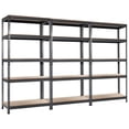 thumbnail image 1 of Patiojoy 5-Tier Industrial Steel Storage Shelves Garage Rack with Adjustable Shelves Grey, 1 of 6