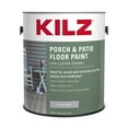 thumbnail image 2 of KILZ Porch & Patio Latex Floor Paint, Interior/Exterior, Low-Lustre Enamel, Silver Gray, 1 Gallon, 2 of 6