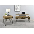 thumbnail image 2 of Fanning Ensemble de 2 Pcs Table Basse Relevable et Table d'Appoint Chêne Doré, 2 of 7