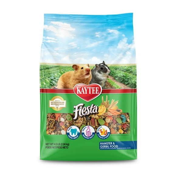 Kaytee Fiesta Hamster and Gerbil Food Flavor Medley 4.5 pounds