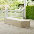 thumbnail image 2 of Afuera Living Vinyl Polyester Fabric Patio Chaise Lounge Cover in Tan, 2 of 7