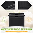 thumbnail image 6 of Devoko 2 PCS All-Weather use Trashbin with Lid, Patio Resin Hideaway Trash Can with Waterproof for Backyard, 6 of 7