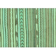 thumbnail image 1 of Ahgly Company Indoor Rectangle Abstract Turquoise Blue Modern Area Rugs, 8' x 10', 1 of 4