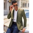 thumbnail image 3 of COOFANDY Mens Linen Classic Sport Coat Casual Lightweight Formal Blazer Jacket One Button Dress Stylsih Suit Jackets, 3 of 6
