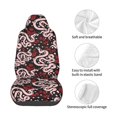 thumbnail image 4 of Wukai Snake And Rose Full Set Car Seat Covers with Soft Padding Universal Auto Front Seats Protector and Cushion Mat, 4 of 5