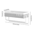 thumbnail image 4 of Xihbxyly Estante de Baño, Elegante Estante de Pared, Diseño de Succión Sin Perforación, Organizador de Plástico Duradero, Fácil Instalación, Uso Diario En El Baño, Higiénico y Lavable., 4 of 7