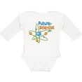 thumbnail image 3 of Inktastic Future Scientist with Atom Boys or Girls Long Sleeve Baby Bodysuit, 3 of 5