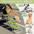 thumbnail image 3 of Extra Wide Dog Stairs for Large Dogs, Portable Dog Steps with Artificial Grass Surface, Dog Ramp for Car and SUV, Durable Dog Car Stairs for Vehicle, Truck and High Bed, Support Up to 200 lbs, 3 of 7