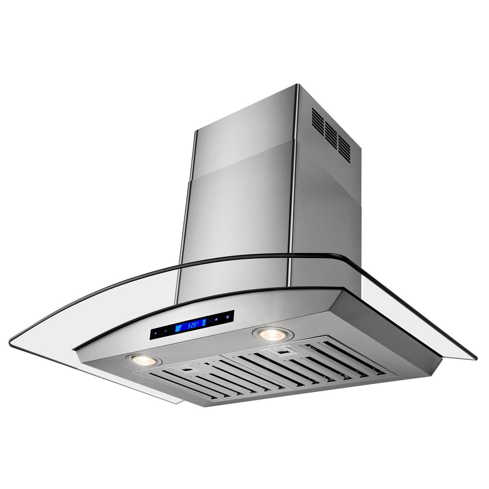 AKDY 30" Wall Mount Range Hood Stainless Steel Vent Hood with Remote