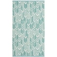 thumbnail image 2 of SAFAVIEH Montauk Rhoda Geometric Area Rug, Aqua/Ivory, 5' x 8', 2 of 5