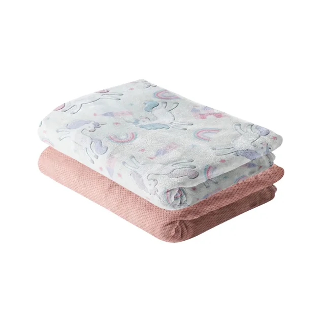 CHIQUI MUNDO Manta para Bebé Set Tipo Cobertor Ligero Viajero 100% Microfibra Suave