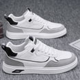 thumbnail image 3 of Men' All-Weather Sneakers with Sole -  Wide Width Low-Top Suitable for Spring Outdoor & Year-Round Wear - Durable Round Toe Casual Sneakers (Lace-Up)，, 3 of 4
