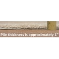 thumbnail image 3 of HR Plush Gold Solid Color Shag Rug - Thick Pile, High-End, Soft & Cozy Floor Carpet for Bedroom & Living Room, 3 of 6