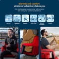 thumbnail image 7 of 6 Reclining Positions Waterproof 600D Portable Outdoor Chair with Pockets and Carry StrapsRed Heated Reclining Stadium Seat for Bleachers with Back Support, 7 of 7