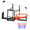 48", variant on 54 Inch Wall Mounted Basketball Hoop, 8-10 FT Adjustable Height, Shatterproof PC Backboard, 18 Inch Solid Rim for Indoor Outdoor Home Gym Backyard