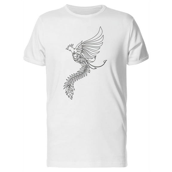 Hand Drawing Of The Phoenix T-Shirt Men -Image by Shutterstock, Male 4X-Large