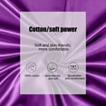 thumbnail image 5 of EGYMEN Luxurious Silk Bedding, Soft Satin Bed Sheet with Right Angle Design, Easy Care Washable Bedding, Premium Fabric Bedspread for Comfort and Style(Purple), 5 of 6