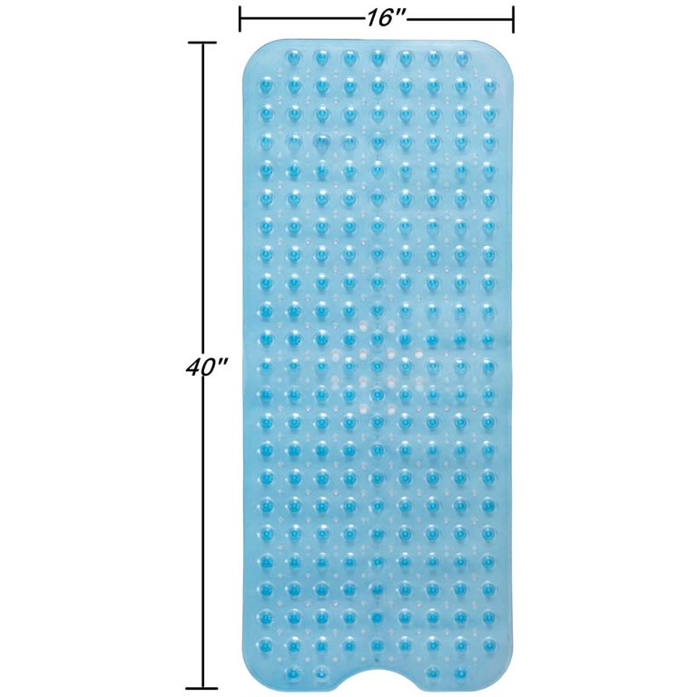 AmazerBath Bathtub Mat Non Slip, Bath Mat for Tub 40 x 16 Inches Full Size,  Non Slip Shower Mats with Suction Cups and Drain Holes, Bath Tub Mats for