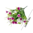 thumbnail image 2 of ddioayh Artificial Flowers Lifelike Roses Boys&Girls Breath for Garden Decor Flower Box Flowerbed Decorations 13.39 Inch Diameter Festive Bouquets, 2 of 7