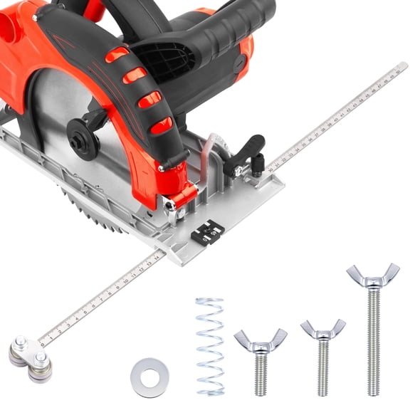 AEVXKHI Positioning Calipers for Precise Measurements and Easy Wood Cutting, Adjustable Stainless Steel Circular Saw Guide Rails for Woodworking Furniture Cutting