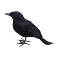 thumbnail image 4 of Cuervos con plumas negras de Halloween, decoración de cuervos artificiales aterradores hechos a mano de aspecto realista para fiestas, eventos, hogar, Estilo A, 4 of 8