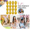 thumbnail image 3 of LmnLft 16pc Metallic Easter Egg Set - 2.36" Fillable Plastic Eggs with Glitter Finish for Candy/Treat Storage, Egg Hunt Games & Basket Stuffers, 3 of 8