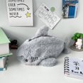 thumbnail image 5 of Sylvtty Shark Pencil Case Plush Cartoon Animal Pencil Bag Large Capacity Zipper Closure Makeup Pouch Student Artist Coin Purse, 5 of 6