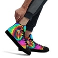 thumbnail image 4 of Hippie Peace and Love High Top Canvas Shoes Sneakers Black Size 5, 4 of 7
