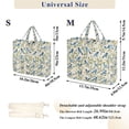 thumbnail image 2 of FORMRS Womens Corduroy Tote Bag Crossbody Shoulder Purse Handbag with Detachable Strap, Blue Birds Pattern, 2 of 7