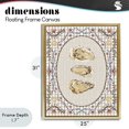 thumbnail image 4 of Stupell Industries Farmhouse Vintage Oyster Trio Gold Floating Frame Canvas Art, 25 x 31, by Vero Illustrates, 4 of 8