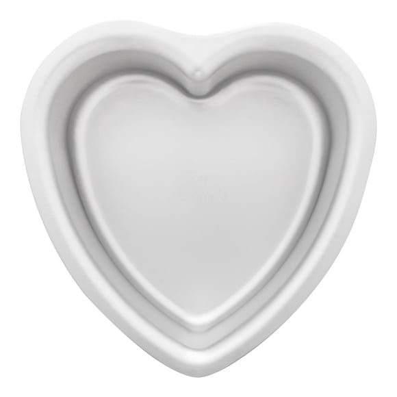 Fat Daddio's Anodized Aluminum Heart Cake Pan, 6 Inch x 3 Inch