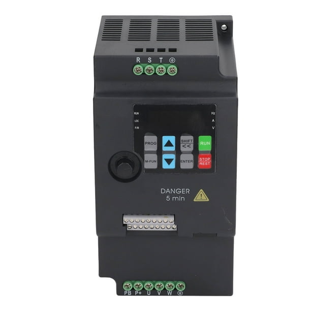 Mini VFD, Fuerte Capacidad De Carga Variador De Frecuencia 6 Modos De Velocidad Instalación Tipo Riel De Control Síncrono 4KW Torsión Grande Portátil Para Bomba