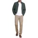 thumbnail image 2 of Chaqueta de negocios INSPIRE CHIC para hombre, con forro, cuello alto, cierre completo, chaqueta formal de golf, color verde oscuro, 2 of 6