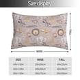 thumbnail image 2 of KLL Safari Animals Pillow Covers Envelope Closure,Super Soft and Cozy Fuzzy Fleece Pillow Case Cover 20"x30", 2 of 5