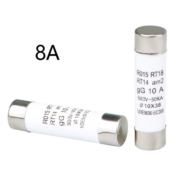 20 Pcs/Pack 10*38MM DC PVC Fusible Solaire en Alliages Métalliques pour Protection Solaire PV