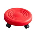 thumbnail image 2 of Luzkey Tabouret Roulant Bas avec Roulettes Pivotantes pour Manucure Mécanique Sport Rouge, 2 of 8