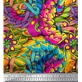 thumbnail image 1 of Soimoi Cotton Voile Fabric Leaves Artistic Print Fabric by Yard 56 Inch Wide, 1 of 3