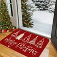 thumbnail image 5 of PEONAVET Christmas Door Mat, 23.6×15.7 Inch Red Christmas Rug Absorbent and Non-Slip Door Mat for Indoor Outdoor Entrances Front Door, 5 of 6