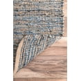 thumbnail image 3 of Aizza Trends Hand Made Hand Braided Natural Jute and Denim Floor Runner Rug | Floor Rug | Table Runner Rug, 3 of 5
