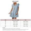 thumbnail image 1 of Vestido túnica para mujer, vestido de verano con volantes y mangas con cuello en V, el mejor de su clase, 1 of 2