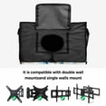 thumbnail image 5 of Outdoor TV Cover 70 to 75 Inches, Starfish Shell The Beach Is My Happy Place Wood Grain Waterproof and Weatherproof TV Cover with Remote Control Pocket, Flat Screen TV Cover Protector for Outside TV, 5 of 6