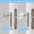 thumbnail image 5 of Butée de Porte Ronde Transparente en Caoutchouc Souple, Protecteur Mural, Pare-Chocs Autocollant pour Poignée de Porte (Petit Rond, 1,57 Pouces, 6 Pcs), 5 of 5