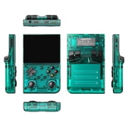 RG 35XXPro Handheld Game Consoles Linux System Pocket Arcade Support 30+ Simulators WiFi Bluetooth HD Output Transparent Teal