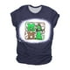 thumbnail image 1 of Mujeres Casual Béisbol Mamá Tie-dyed Impreso Manga corta Cuello redondo Pullover Blusa Camiseta Tops OAVQHLG3B Store lin121212, 1 of 5