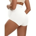 thumbnail image 3 of INSPIRE CHIC Women's High Waist Maternity Briefs Butt Lifter Seamless Comfortable Pregnancy Ladies Panties M White, 3 of 4