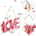 thumbnail image 2 of Letrero de madera colgante para puerta, decoración creativa para San Valentín y aniversario. Fondo blanco, 2 of 9