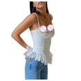 thumbnail image 3 of Fengqque Sexy Women Transparent Lace Sling Solid Clor Lingerie Pajamas Nightdress, 3 of 7