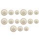 thumbnail image 2 of 15pcs Round Metal Sewing Buttons Set for Coats and Shawls, 2 of 4